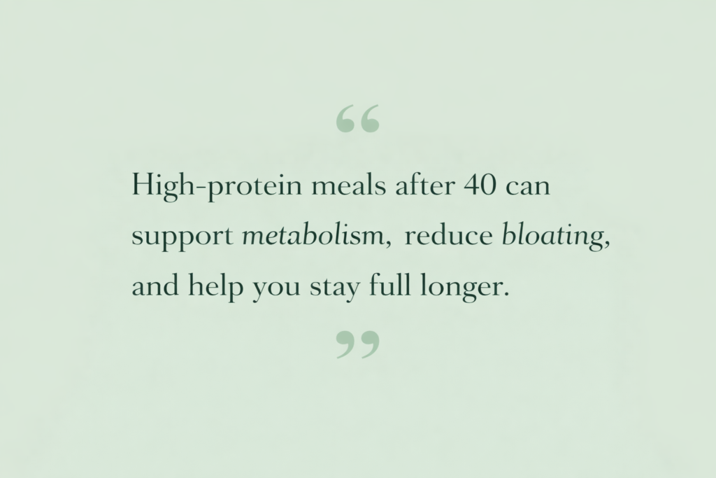 high protein spicy meal for weight loss after 40