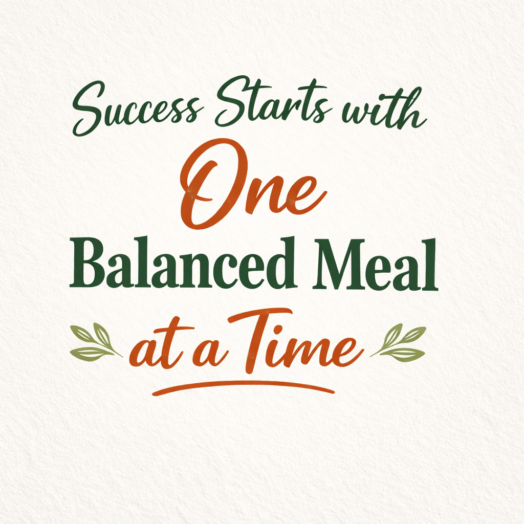 weight loss after 40 motivation quote one balanced meal at a time